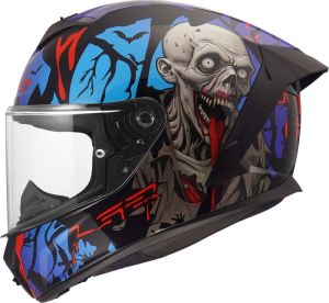 CASCO INTEGRAL LS2 FF820 RAPID III ZOMBIE II BLACK RED BLUE