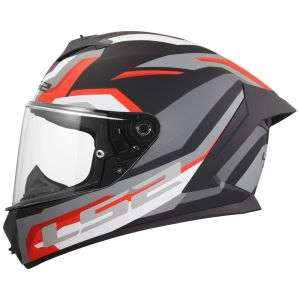CASCO INTEGRAL LS2 FF820 RAPID III HYPER BLACK RED