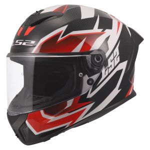 CASCO INTEGRAL LS2 FF820 RAPID III XTREM WHITE BLACK RED