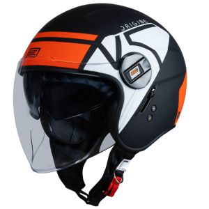 CASCO ORIGINE ALPHA V5 RED/WHITE/BLACK MATT (ECE22.06)