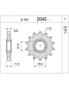 PIÑON OGNIBENE 15 D mod 2042