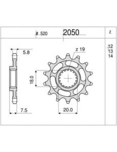 PIÑON OGNIBENE 13 D mod 2050