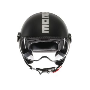 CASCO MOMO FGTR EVO E2206 MONO MATT BLACK/SILVER