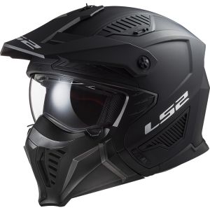 CASCO MOTO OPEN FACE LS2 OF606 DRIFTER SOLID MATT BLACK (E22.06) 