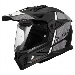 CASCO TRAIL LS2 MX702 PIONEER II HILL MATT BLACK WHITE-06