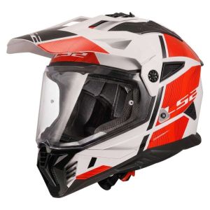 CASCO TRAIL LS2 MX702 PIONEER II HILL WHITE RED-06