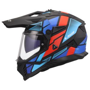CASCO TRAIL LS2 MX702 PIONEER II BLOCK BLACK RED BLUE-06