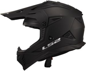 CASCO MX LS2 MX708 FAST II SOLID MATT BLACK-06