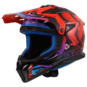 CASCO MX LS2 MX708 FAST II WASH RED-06