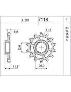PIÑON OGNIBENE 15 D mod 7118