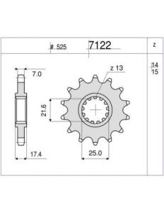 PIÑON OGNIBENE 15 D mod 7122