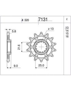 PIÑON OGNIBENE 14 D mod 7131