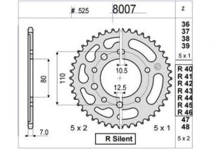 CORONA OGNIBENE 43 D mod 8007