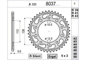 CORONA OGNIBENE 39 D mod 8037