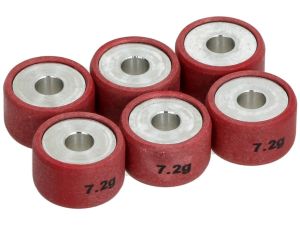 Rodillos contrapesos variador 6 unidades de 20x12 mm, 7,2 g