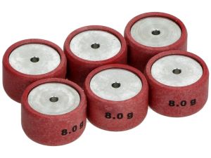 Rodillos contrapesos variador 6 unidades de 20x12 mm, 8,0 g