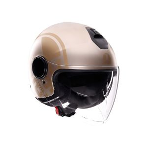 CASCO AGV ETERES E2206 SIROLO MATT WHITE/GOLD