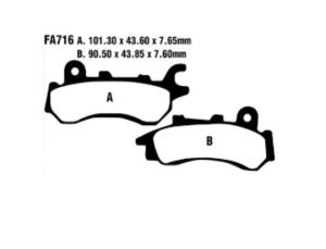 PASTILLAS EBC HONDA CB125F 17-