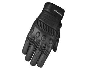 Guante de moto de cuero perforado Invictus El Rebelde