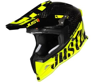  LIQUIDACION JUST1 J12 PRO RACER FLUO YELLOW CARBON - Gloss