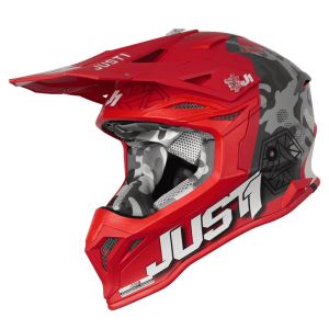 JUST1 J39 KINETIC CAMO BLACK GREY RED (MATT)