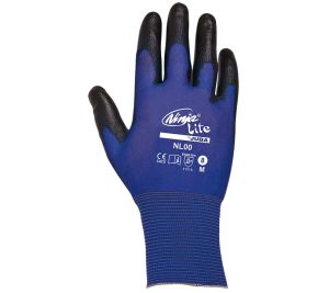 Guante de trabajo Nylon JUBA NINJA LITE  azul palma PU