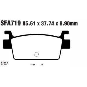 PASTILLAS EBC SCOOTER KYMCO AK550