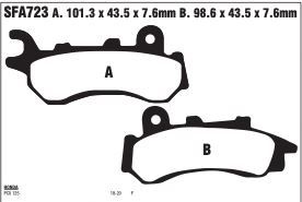 PASTILLAS EBC SCOOTER HONDA PCX 125/150 18-