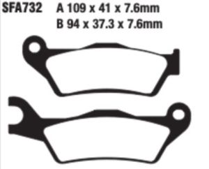 PASTILLAS EBC SCOOTER PIAGGIO TYPHOON 50 (2T) EURO 4