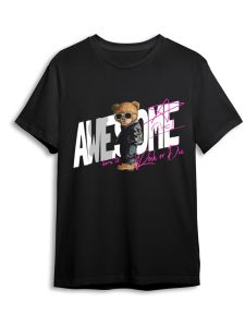 CAMISETA ROCK OR DIE CHICO AWESOME BEAR