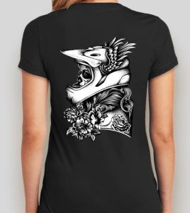 Camiseta Rock or die  Biker Girl Mujer