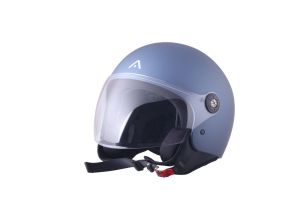 CASCO ADN JET SPRITZ TITANIO BLU METAL