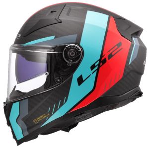 CASCO LS2 FF811 VECTOR II C GRID RED CYAN-06