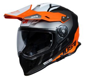 CASCO JUST1 J34 PRO OUTERSPACE BLACK - WHITE - ORANGE 