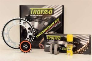 Kit cadena Trofeo Yamaha XTZ 750 Super Tenere ( conv. # 525 ) 750cc 89-98(15-43-112)