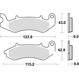 PASTILLAS TRW BENELLI BN 125 Keeway 125