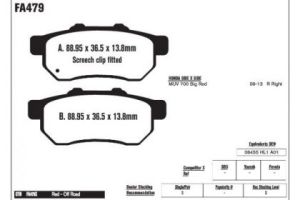 Pastillas de freno EBC FA479TT
