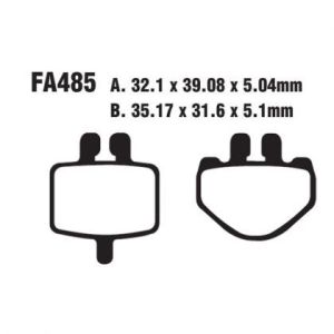 Pastillas de freno EBC FA485TT