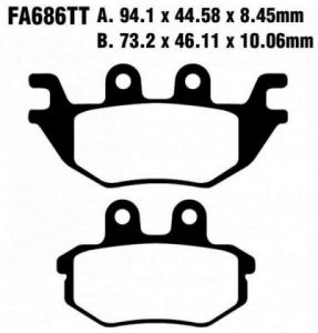 Pastillas de freno EBC FA686TT