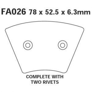 Pastillas de freno EBC FA026