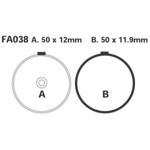 Pastillas de freno EBC FA038