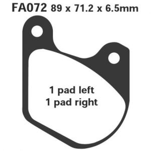 Pastillas de freno EBC FA072