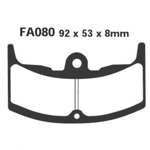 Pastillas de freno EBC FA080