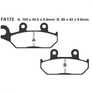Pastillas de freno EBC FA172TT