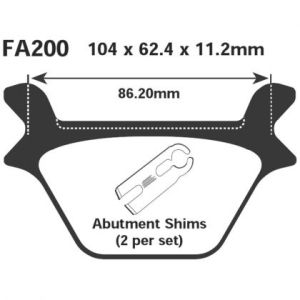 Pastillas de freno EBC FA200