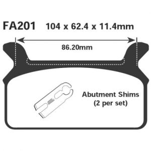 Pastillas de freno EBC FA201