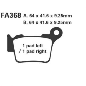 Pastillas de freno EBC FA368TT