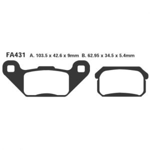 Pastillas de freno EBC FA431TT