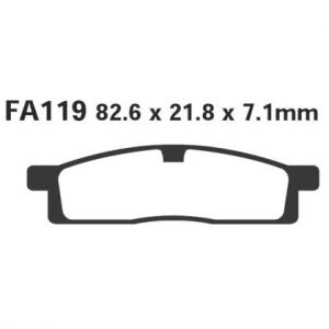 Pastillas de freno EBC FA119R