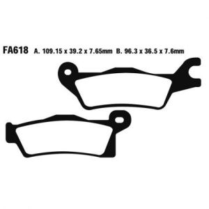 Pastillas de freno EBC FA618R